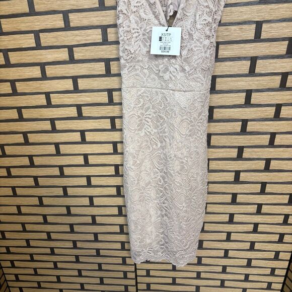 Revamped Tan Lace Dress Size XS - Picture 4 of 9